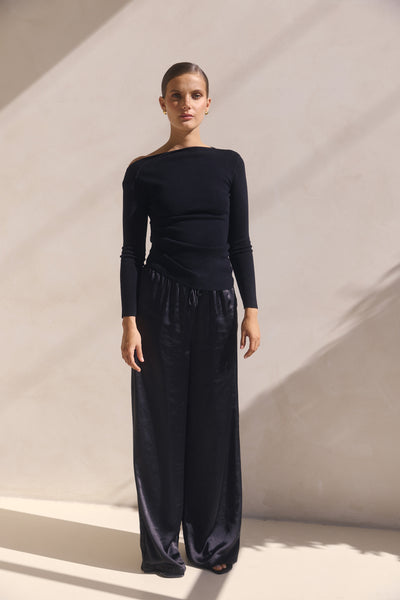 Tanya Knit Top (Black)
