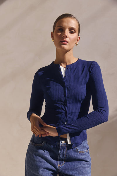 Ariya Cardigan (Navy)