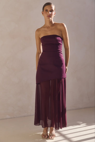 Juliana Maxi Dress (Plum)