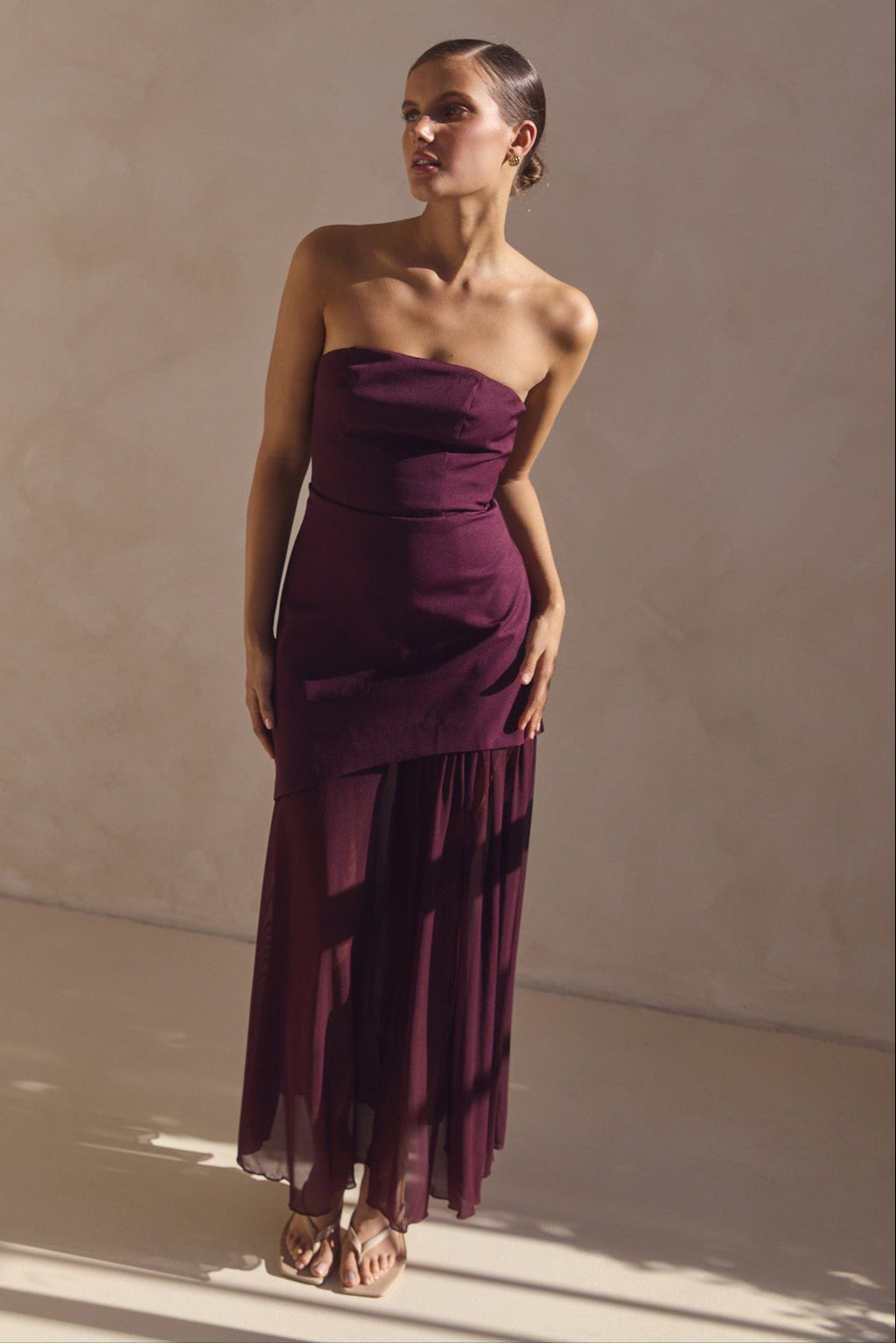 Juliana Maxi Dress (Plum)