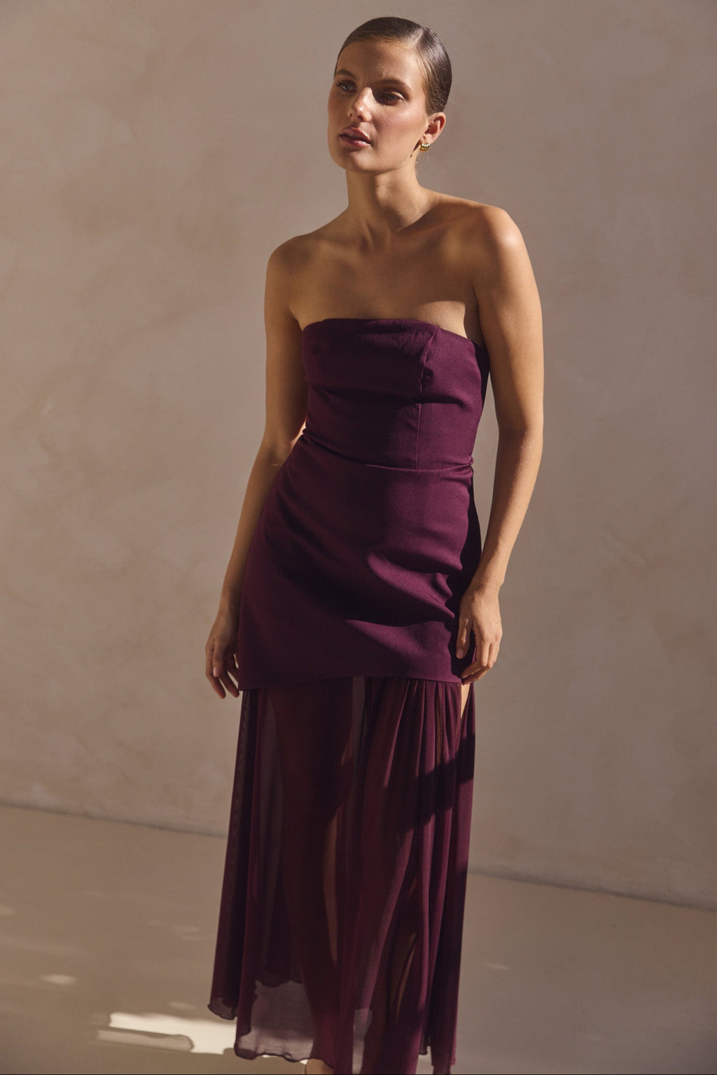 Juliana Maxi Dress (Plum)