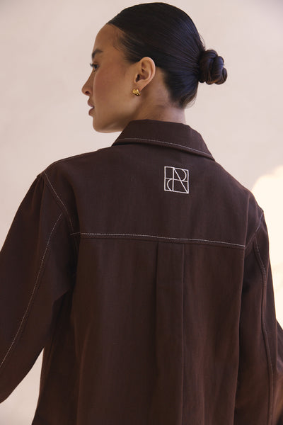 Dakoda Denim Shirt (Chocolate)