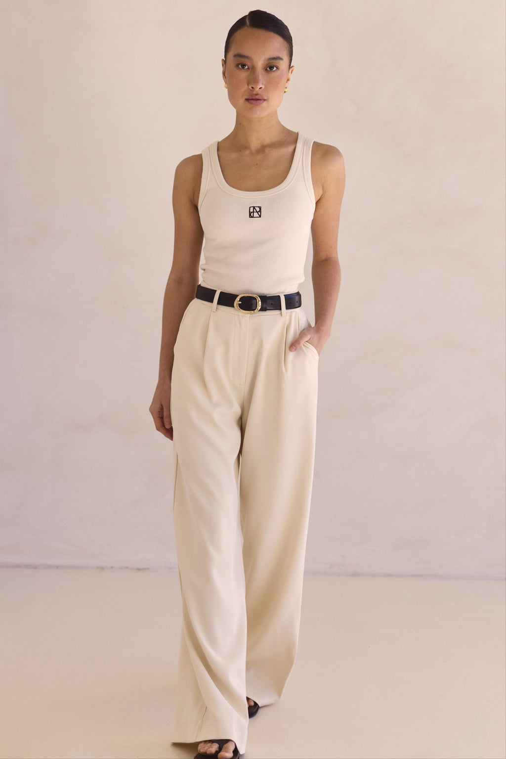 Lexi Signature Tank (Cream)