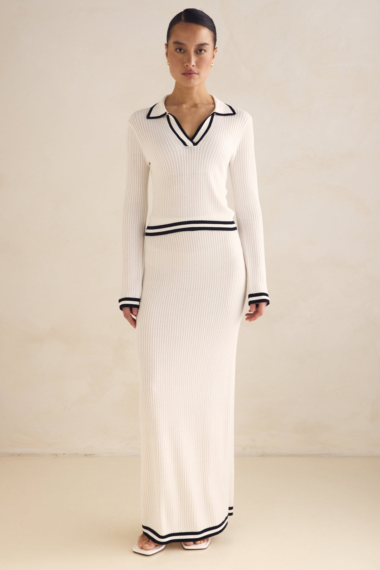 Hadley Maxi Skirt (White)