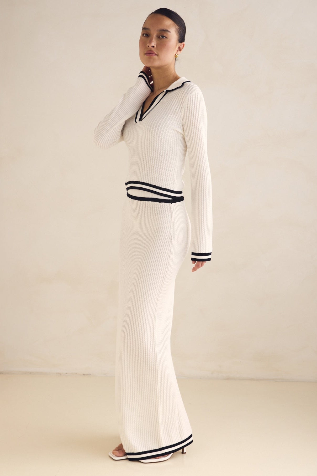 Hadley Maxi Skirt (White)