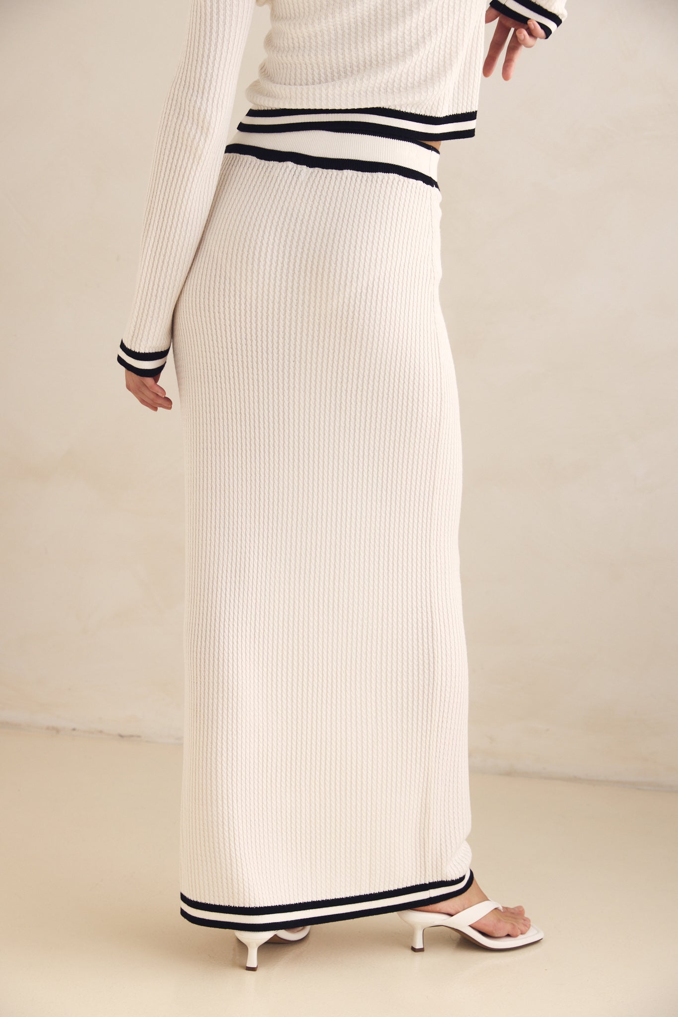 Hadley Maxi Skirt (White)