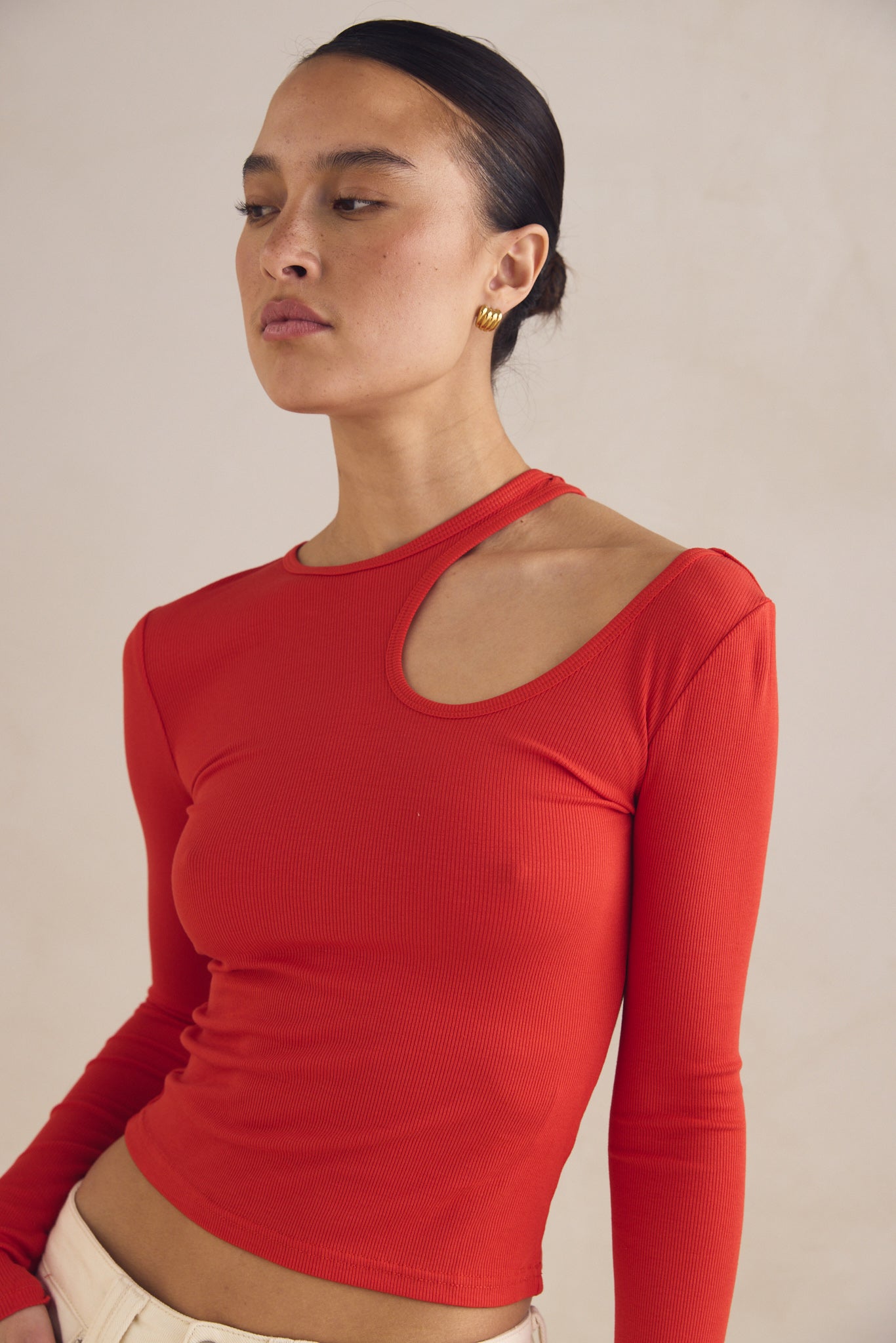 Wynter Long Sleeve Top (Jaffa)