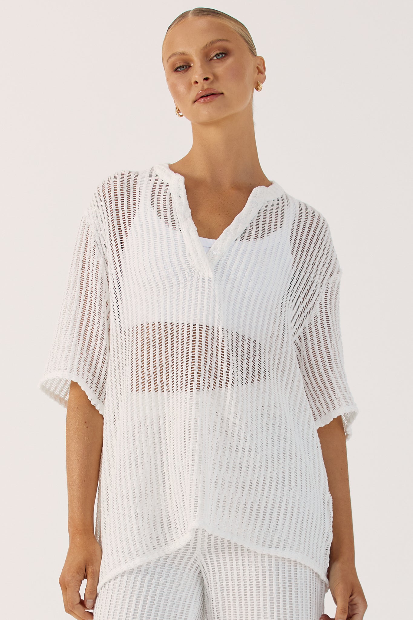 Zayden Knit Top (White)