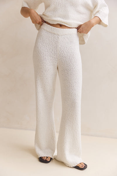 Avalon Boucle Pant (White)