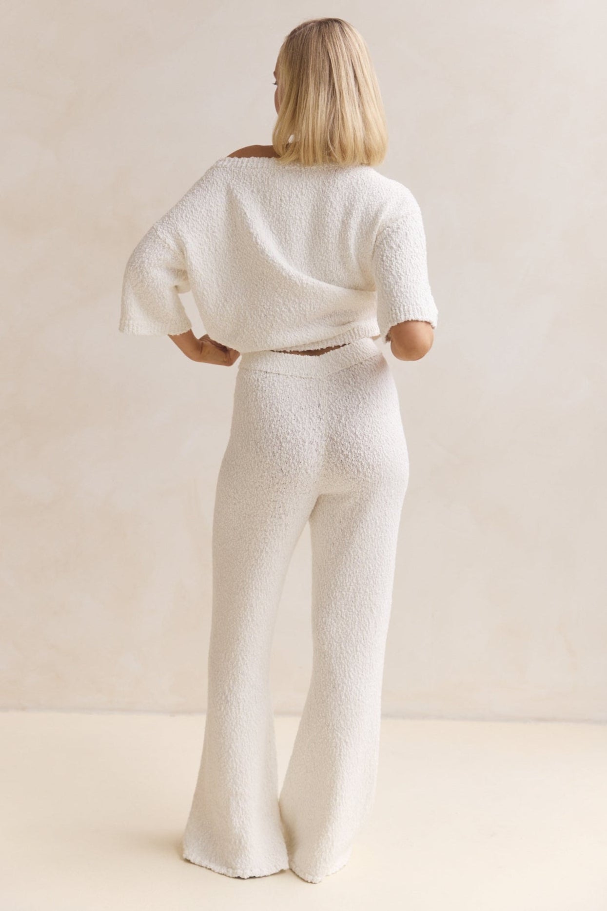 Avalon Boucle Pant (White)