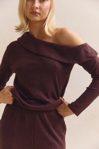 Ellie Knit Set (Chocolate)