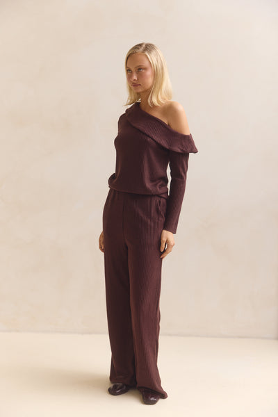 Ellie Knit Set (Chocolate)