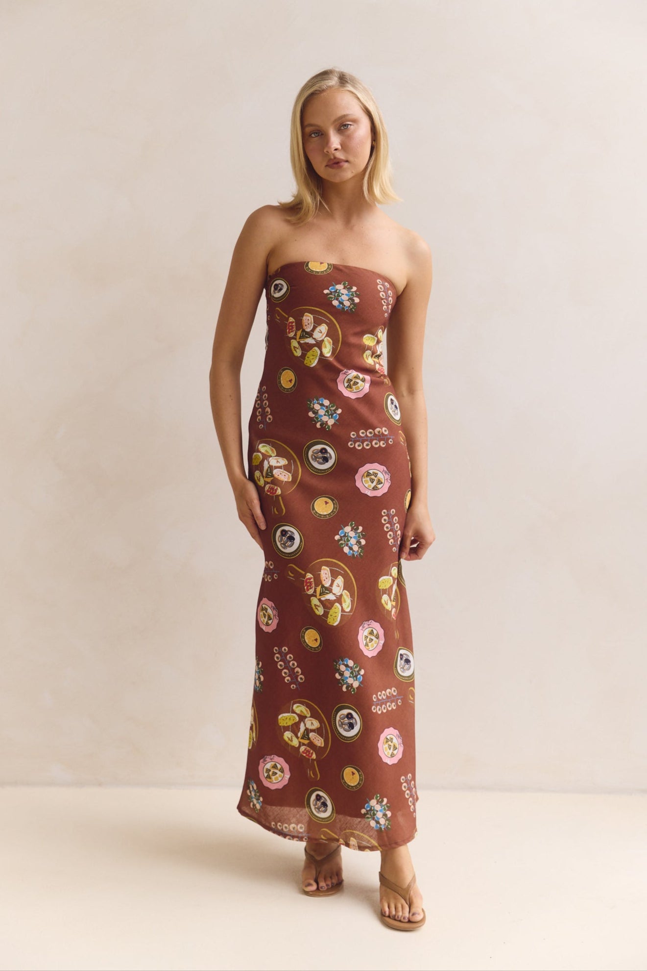 Alba Maxi Dress (Chocolate)