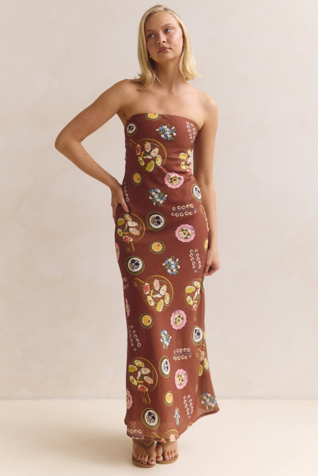 Alba Maxi Dress (Chocolate)