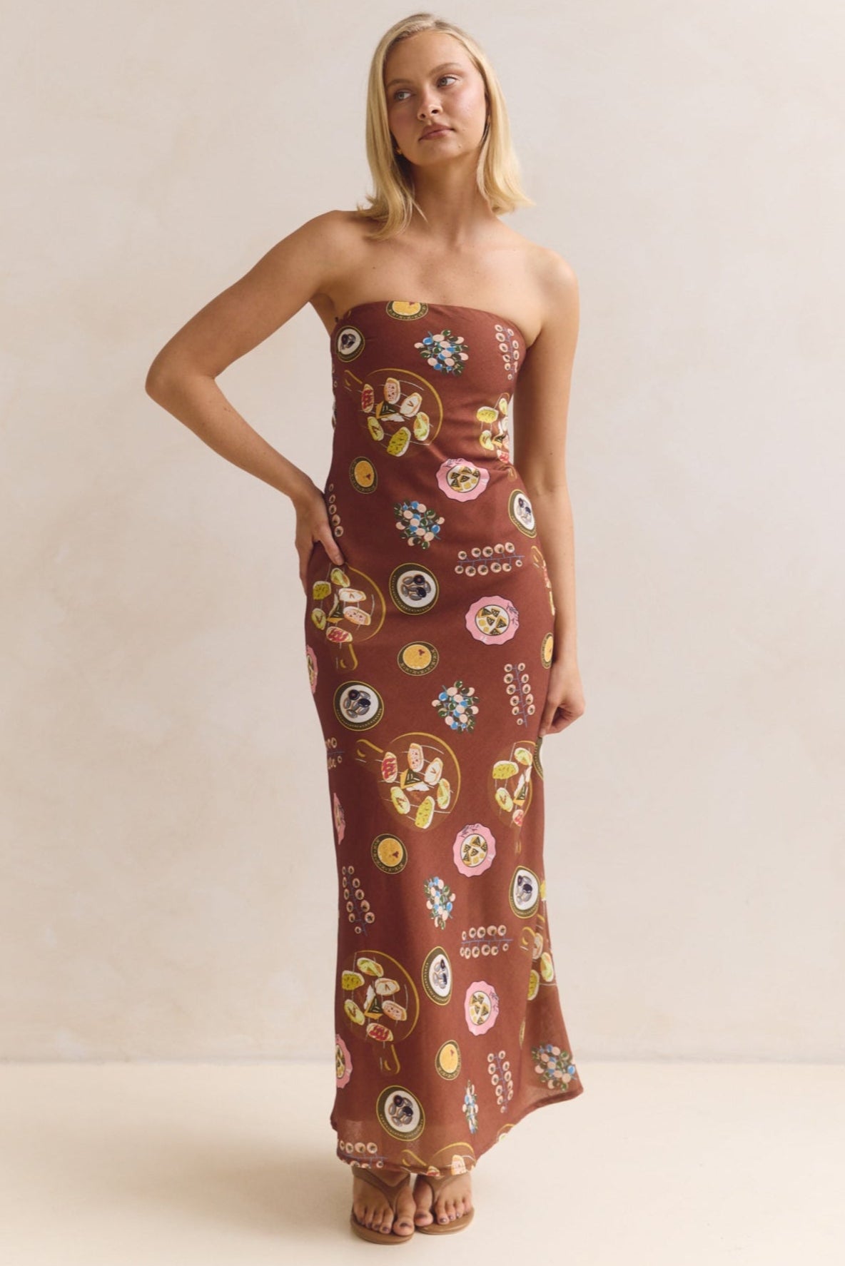 Alba Maxi Dress (Chocolate)