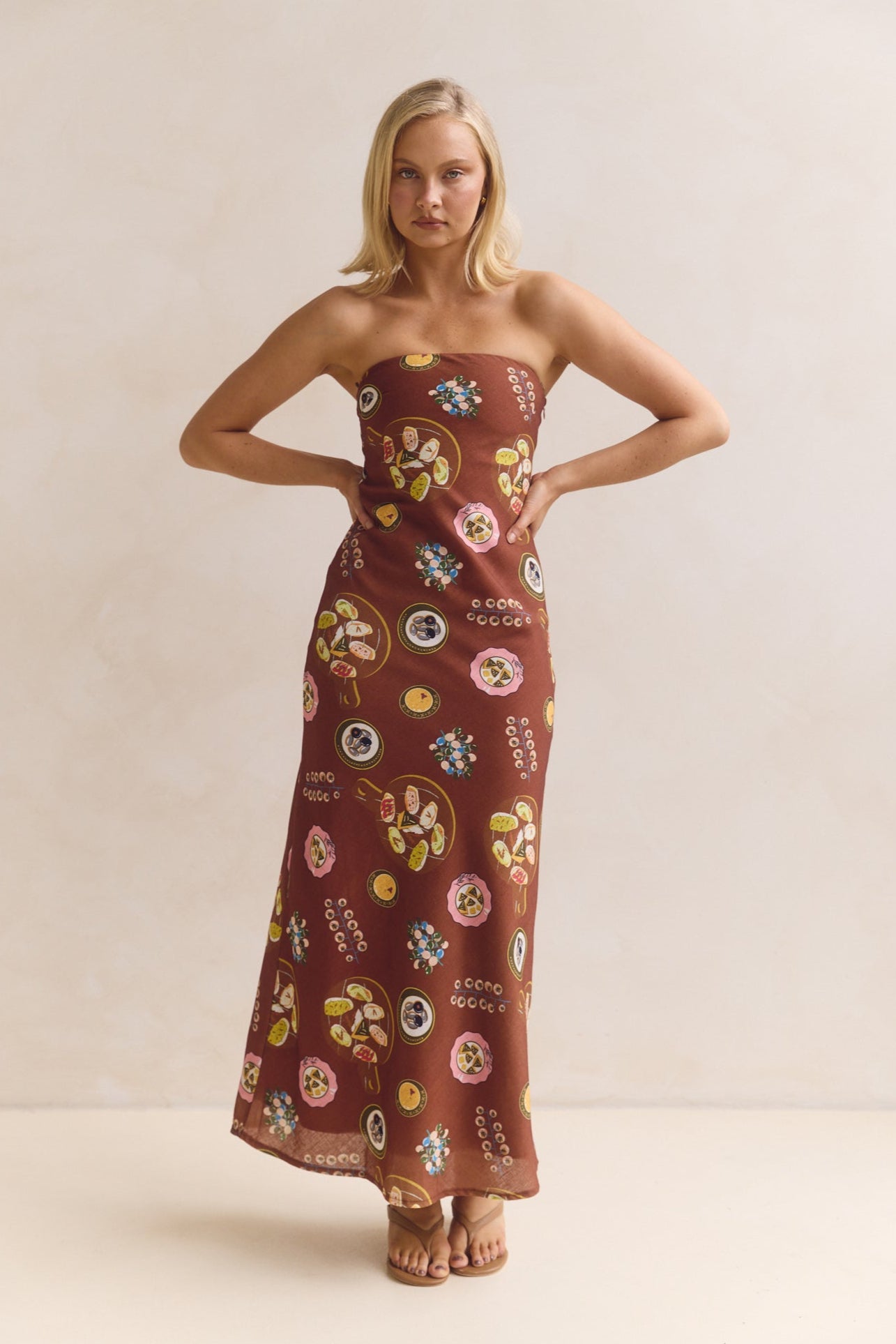 Alba Maxi Dress (Chocolate)