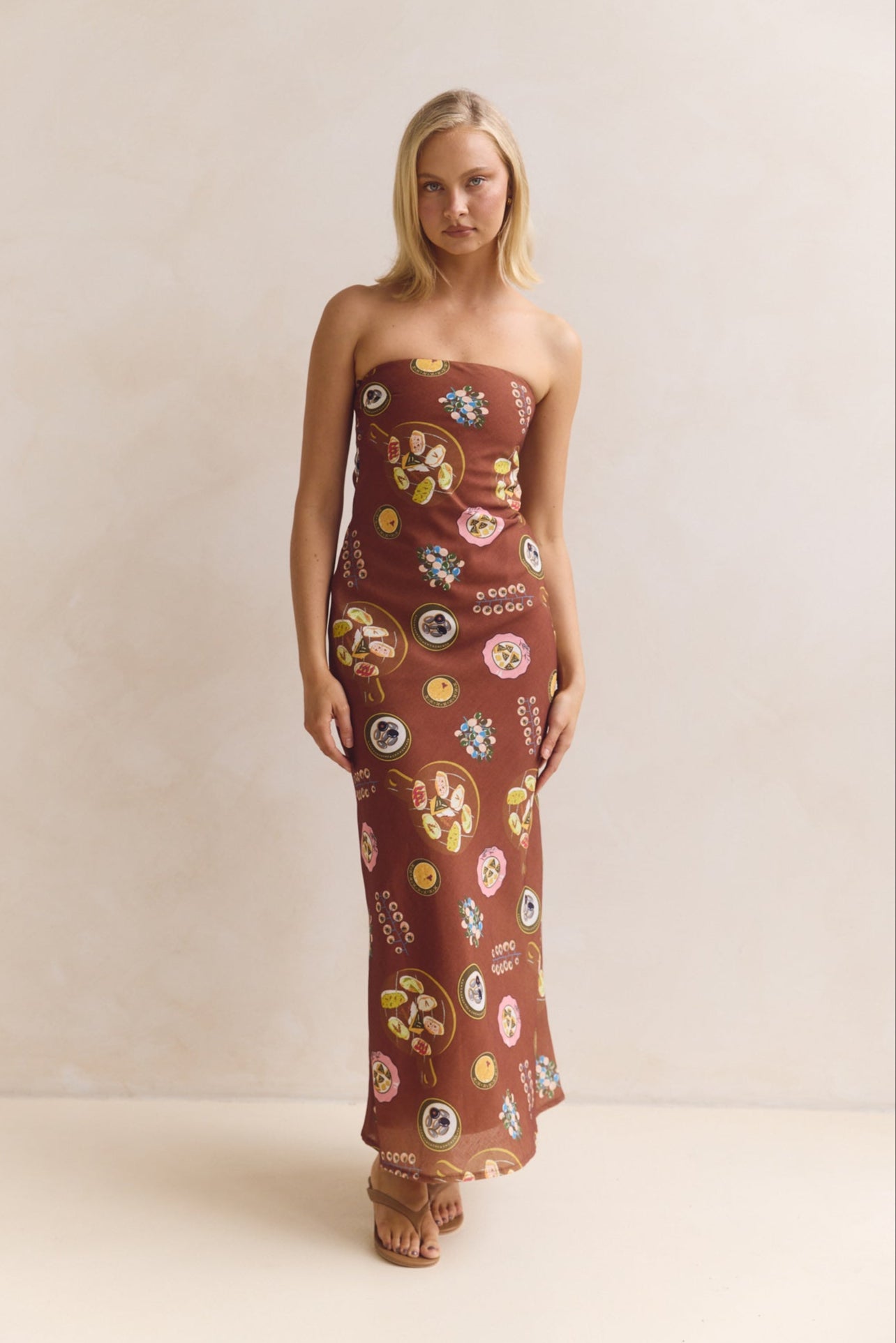 Alba Maxi Dress (Chocolate)