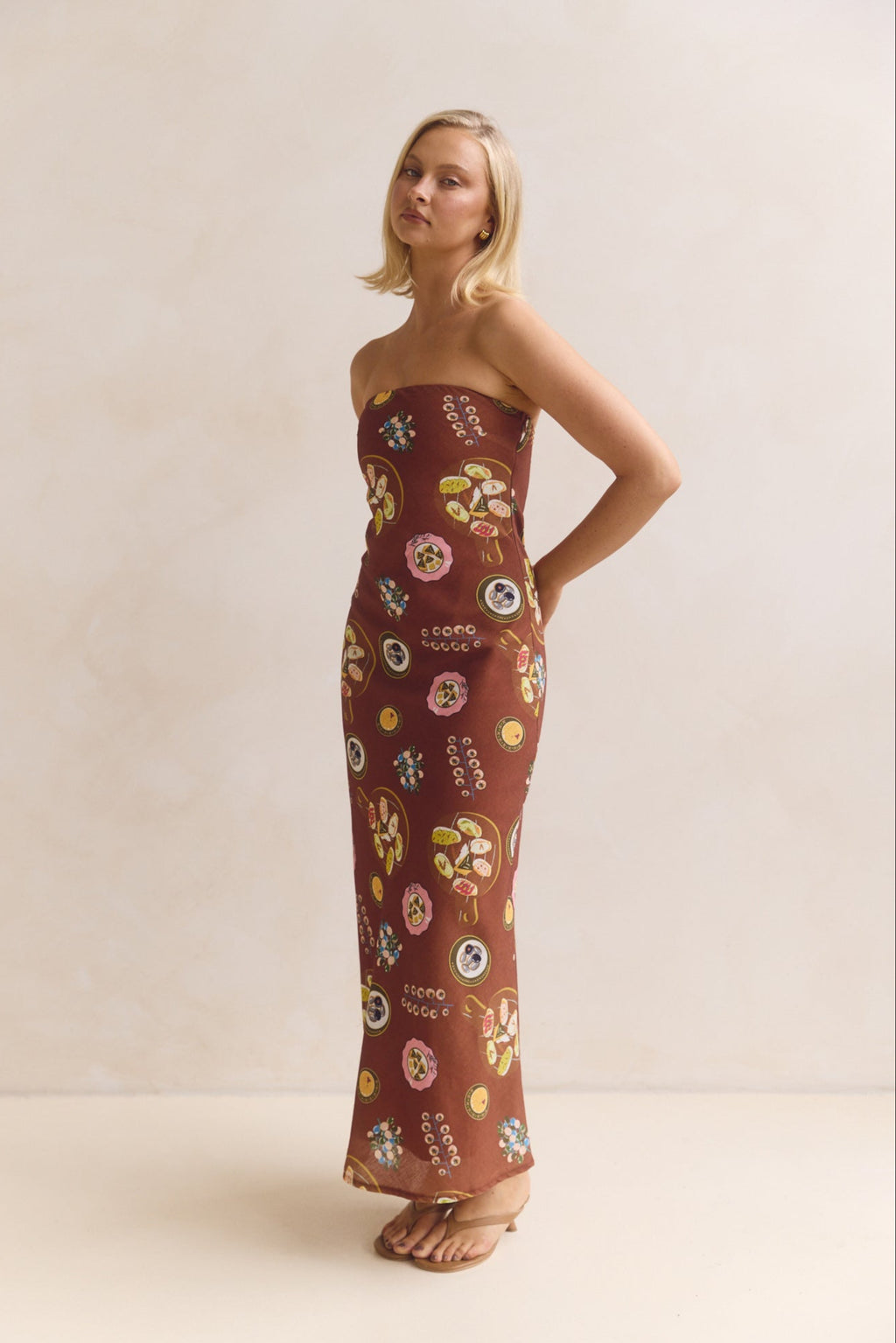 Alba Maxi Dress (Chocolate)