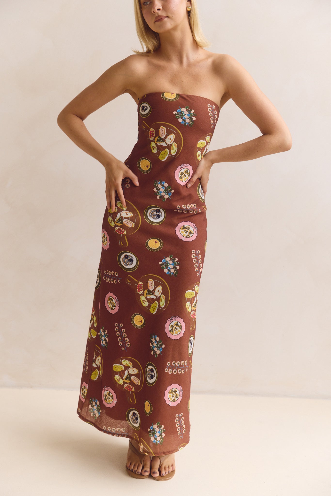 Alba Maxi Dress (Chocolate)
