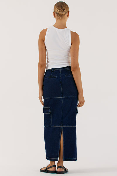 Lisa Cargo Skirt (Blue)