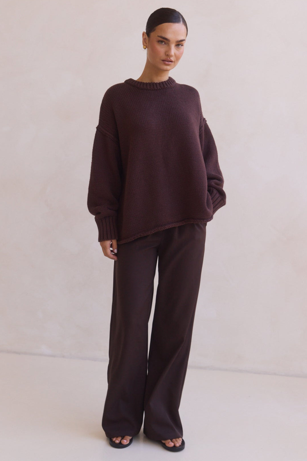 Leila Knit Jumper (Chocolate)