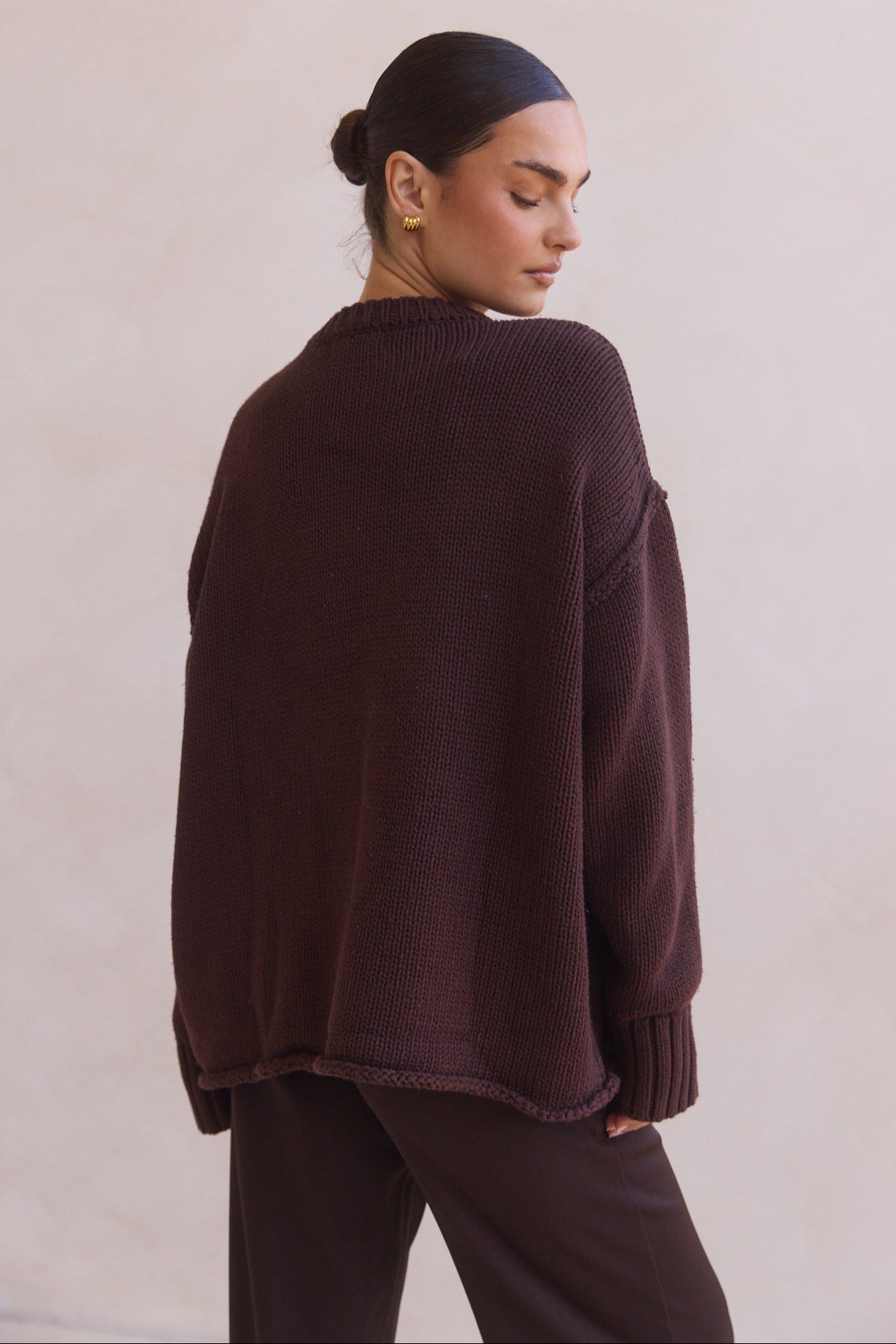 Leila Knit Jumper (Chocolate)
