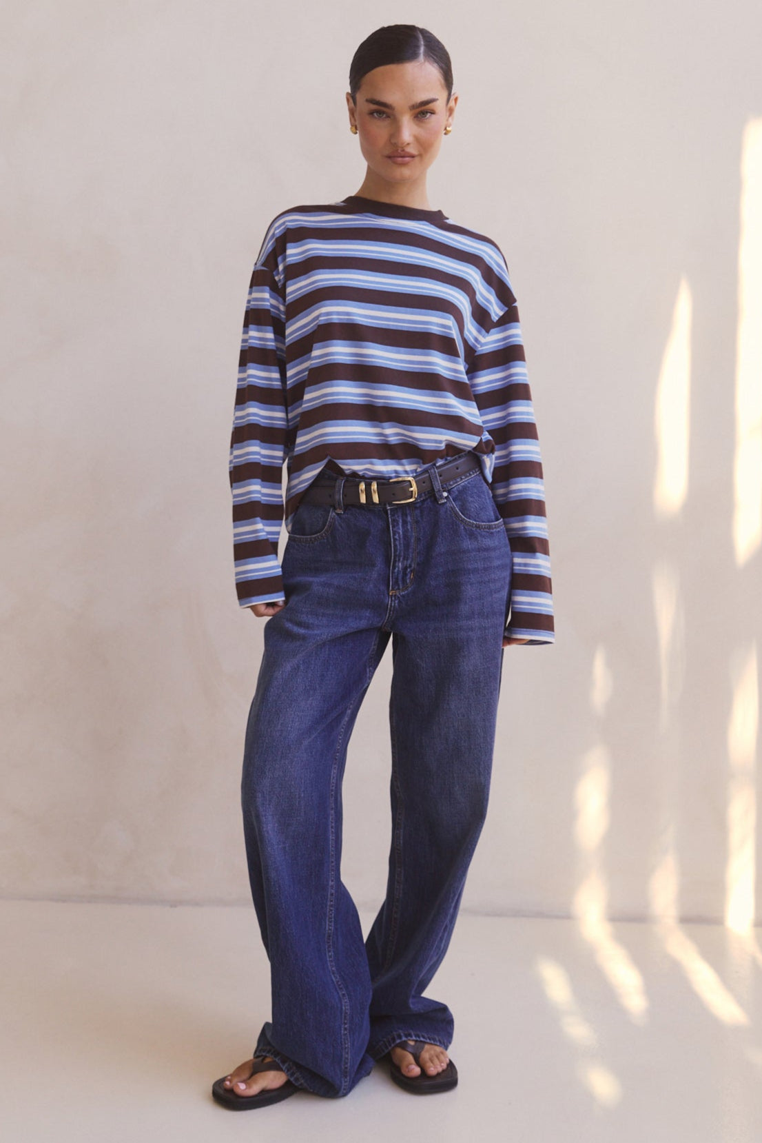 Kyra Long Sleeve Top (Chocolate)