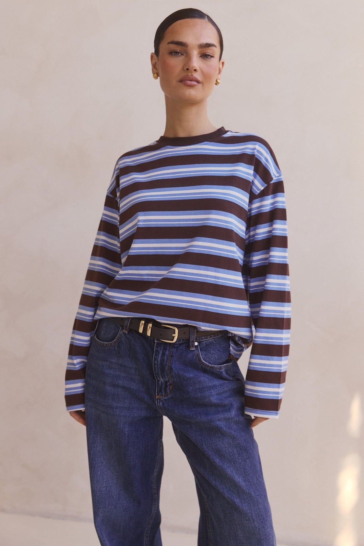 Kyra Long Sleeve Top (Chocolate)