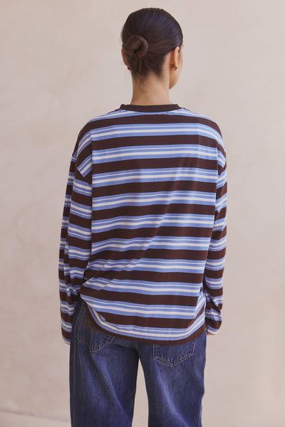 Kyra Long Sleeve Top (Chocolate)