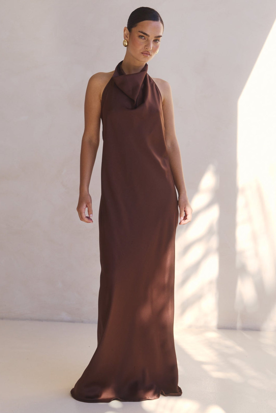 Kaila Maxi Dress (Chocolate)