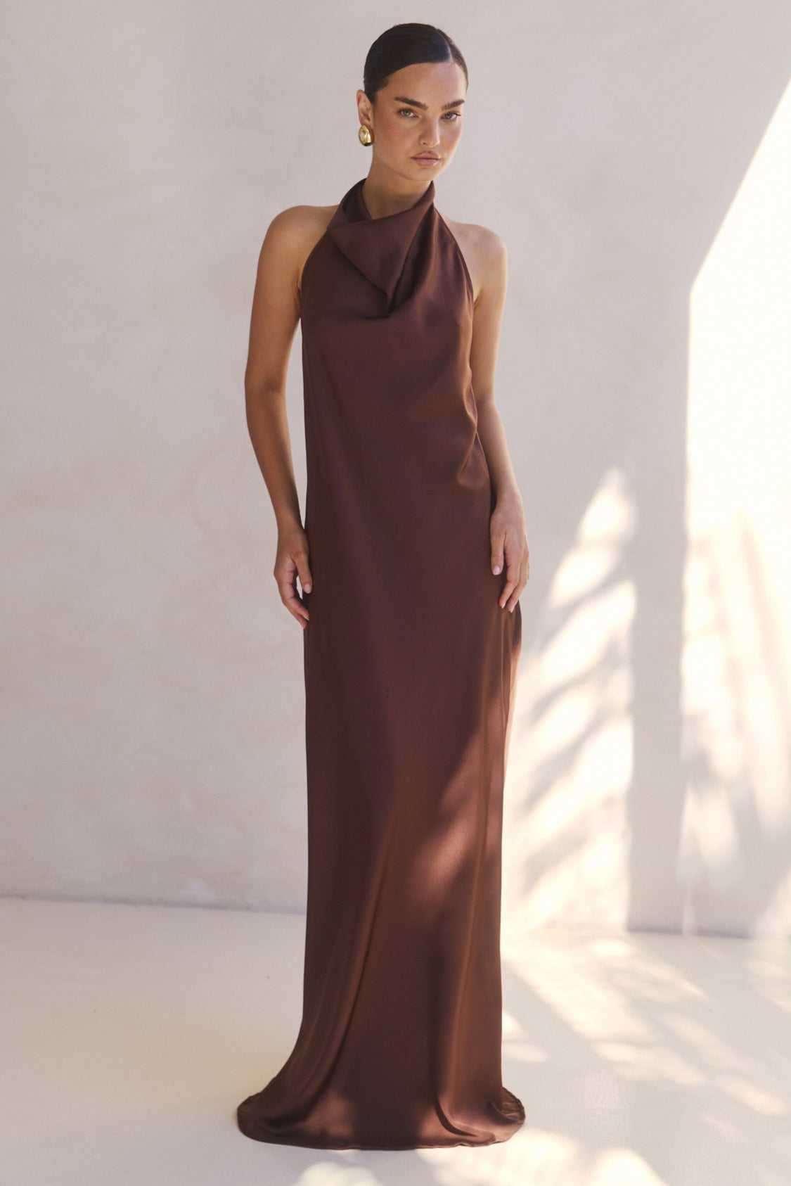 Kaila Maxi Dress (Chocolate)