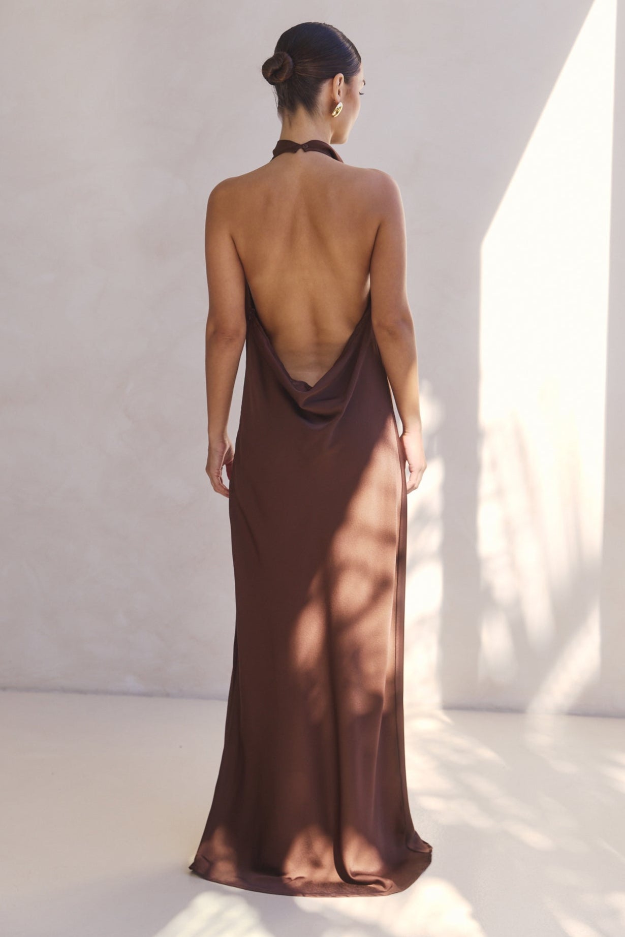 Kaila Maxi Dress (Chocolate)