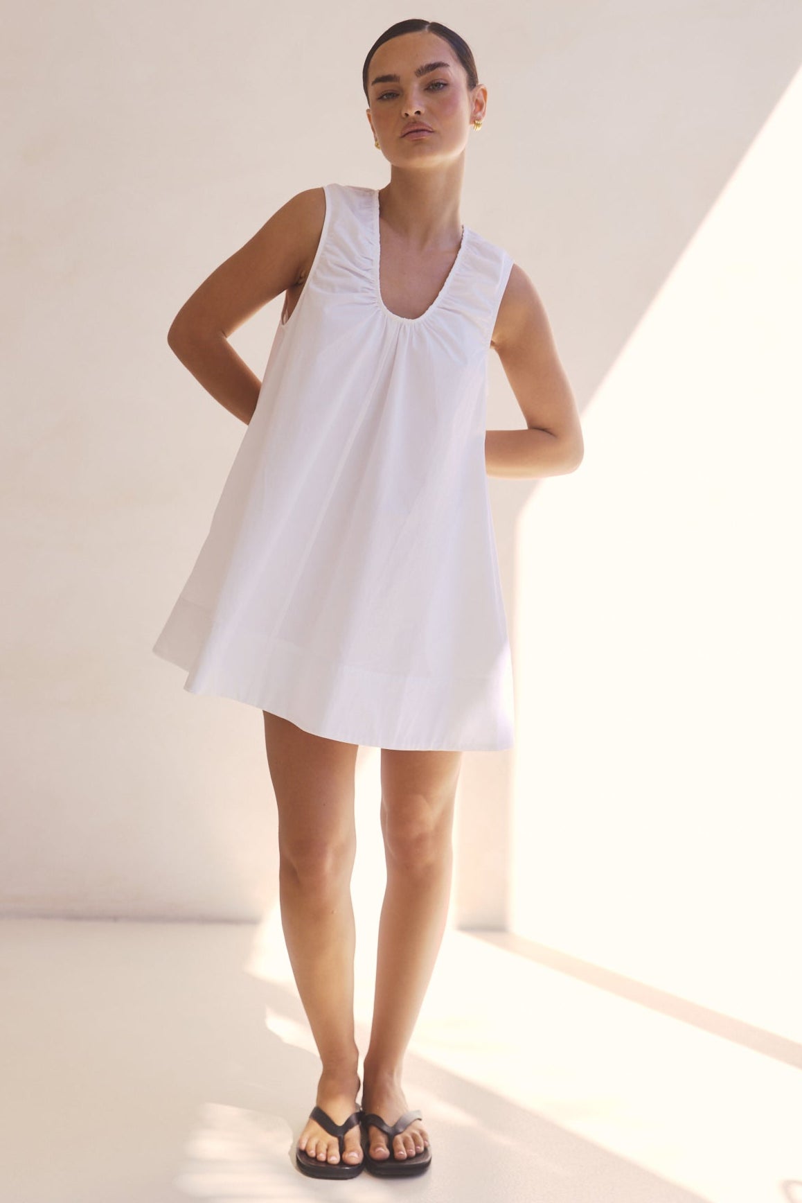 Raelle Mini Dress (White)