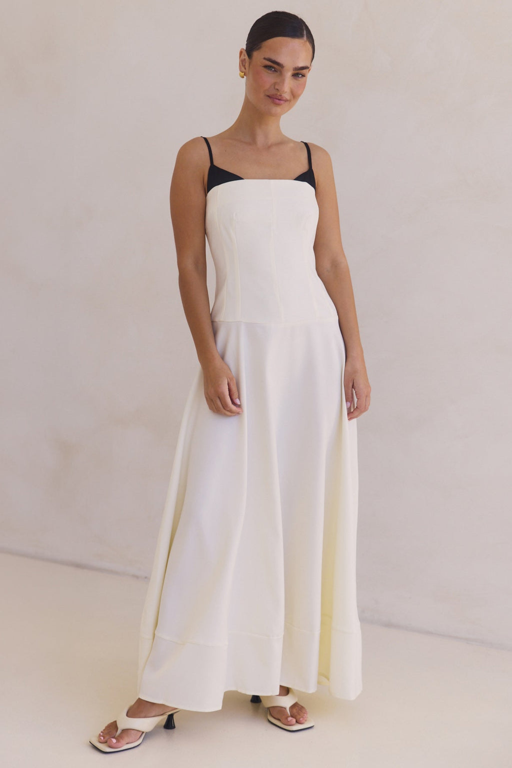 Madelyn Maxi Dress (Cream)