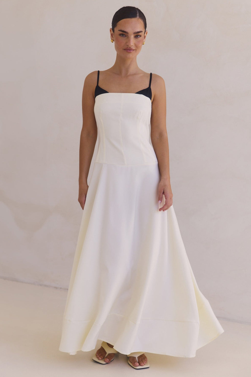 Madelyn Maxi Dress (Cream)