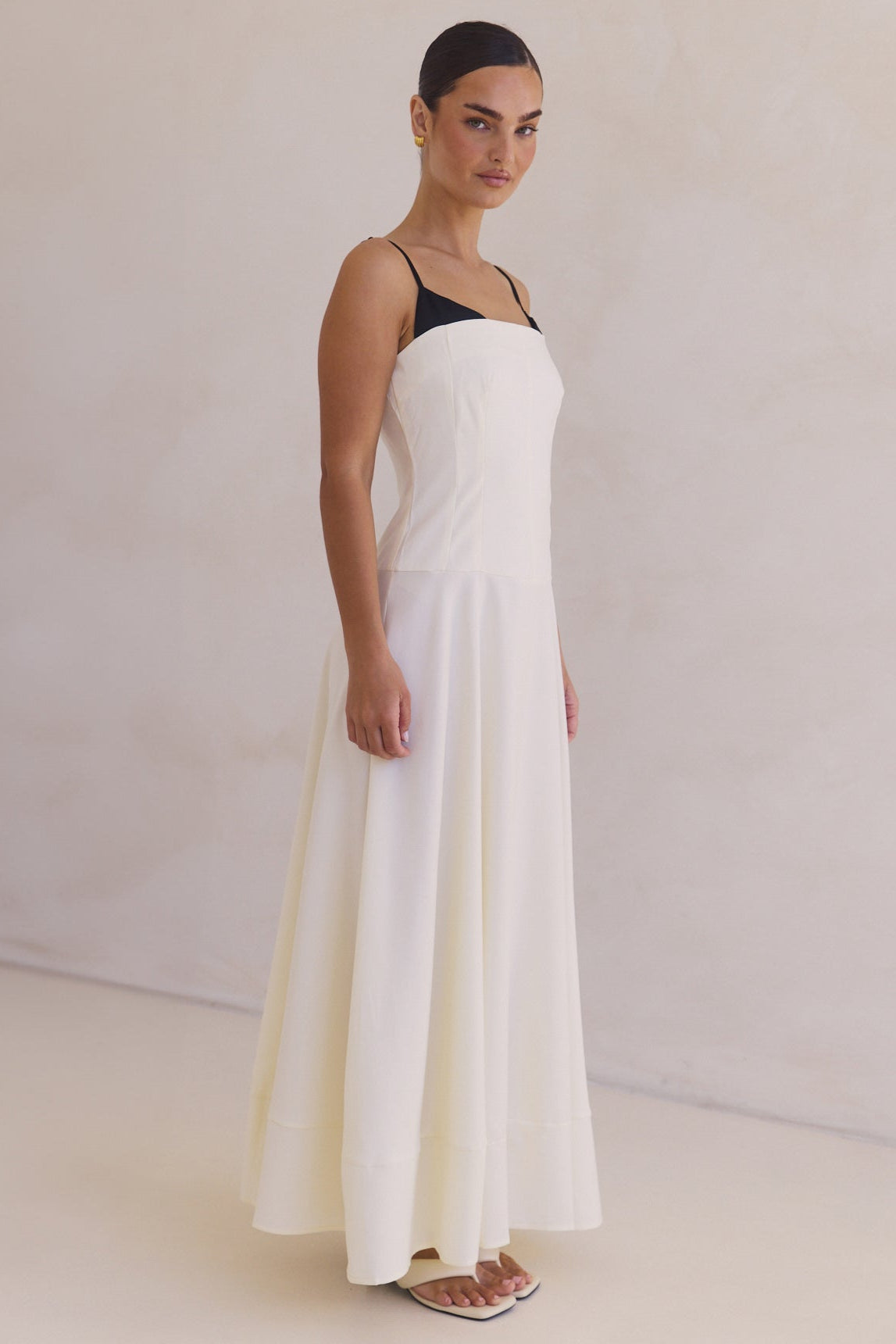 Madelyn Maxi Dress (Cream)