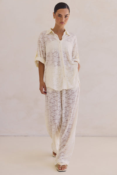 Camilla Lace Shirt (Cream)
