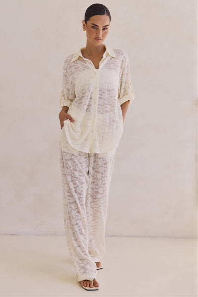 Camilla Lace Shirt (Cream)