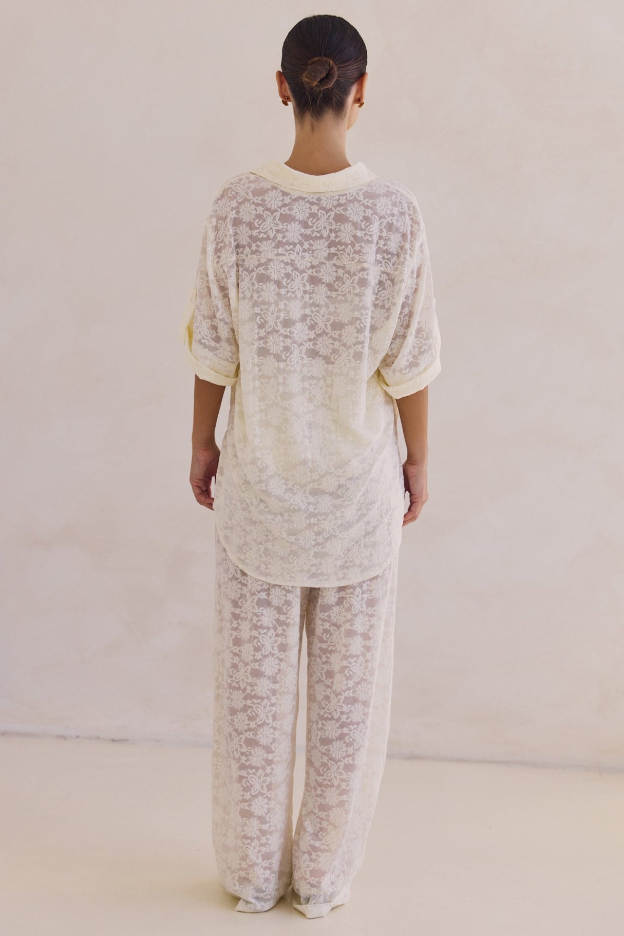 Camilla Lace Pant (Cream)
