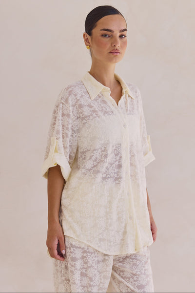 Camilla Lace Shirt (Cream)