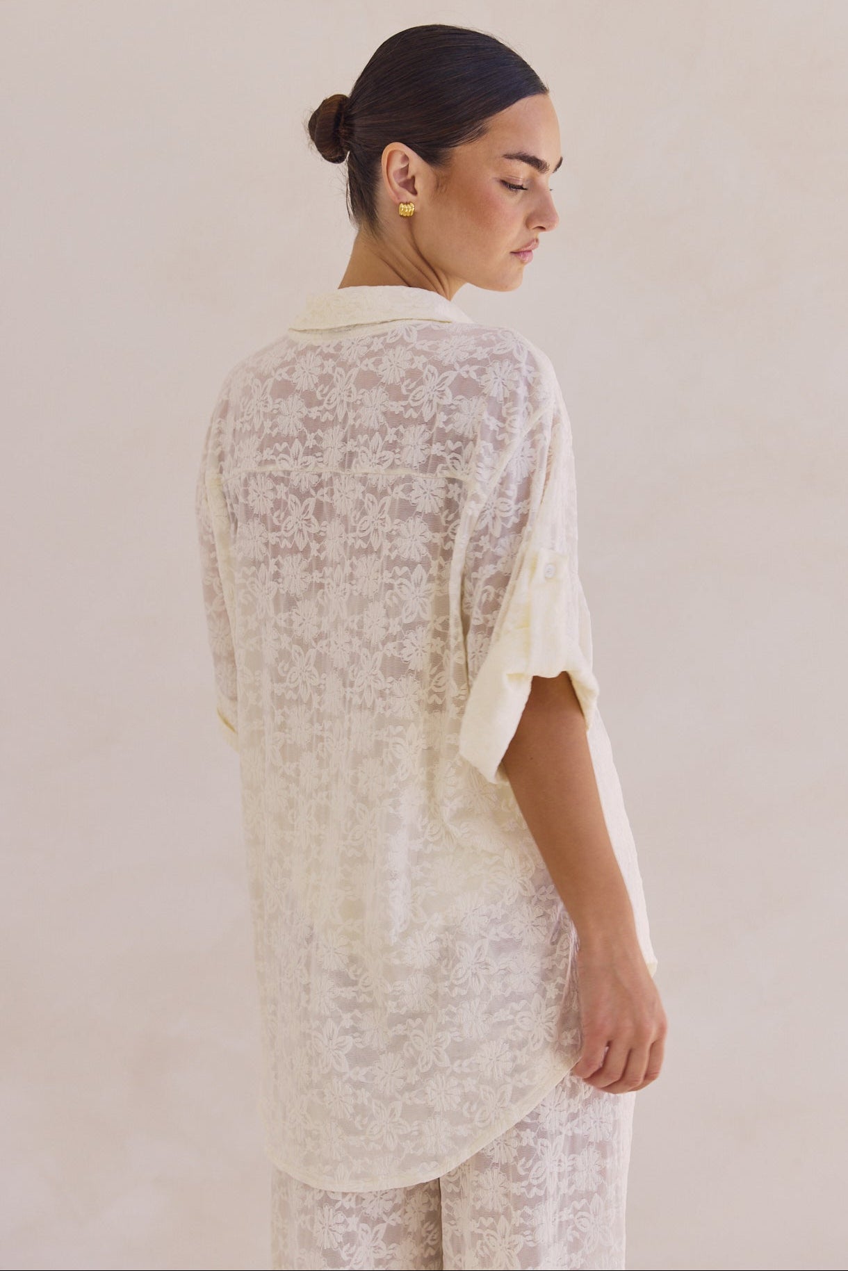 Camilla Lace Shirt (Cream)