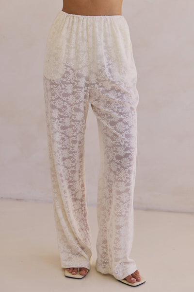 Camilla Lace Pant (Cream)