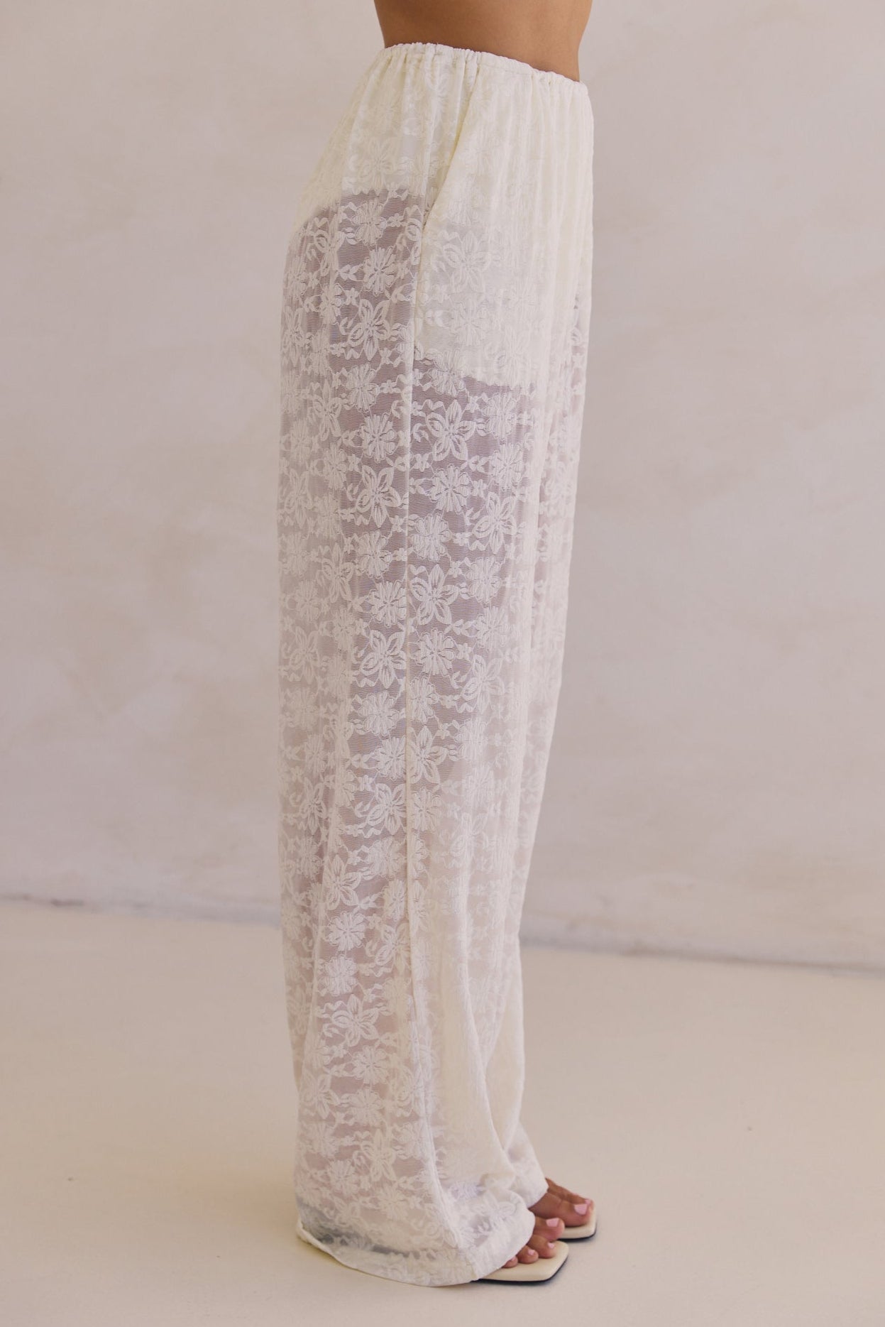Camilla Lace Pant (Cream)