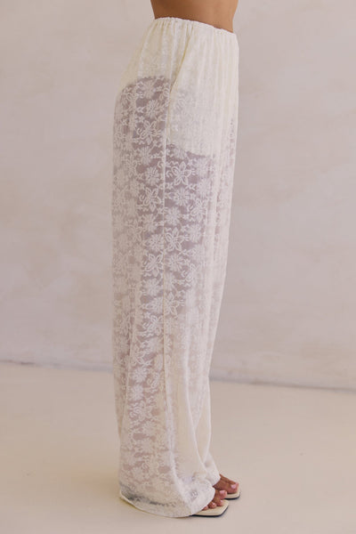 Camilla Lace Pant (Cream)