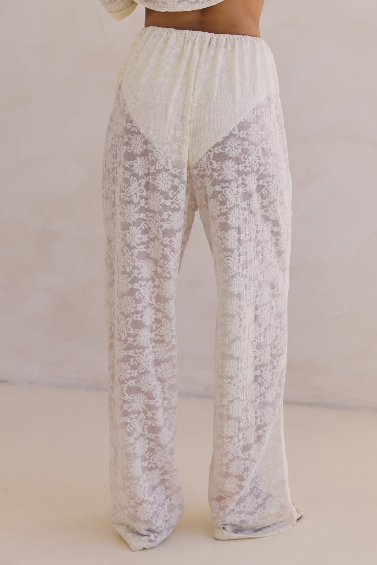 Camilla Lace Pant (Cream)