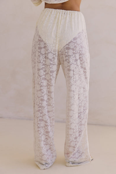 Camilla Lace Pant (Cream)