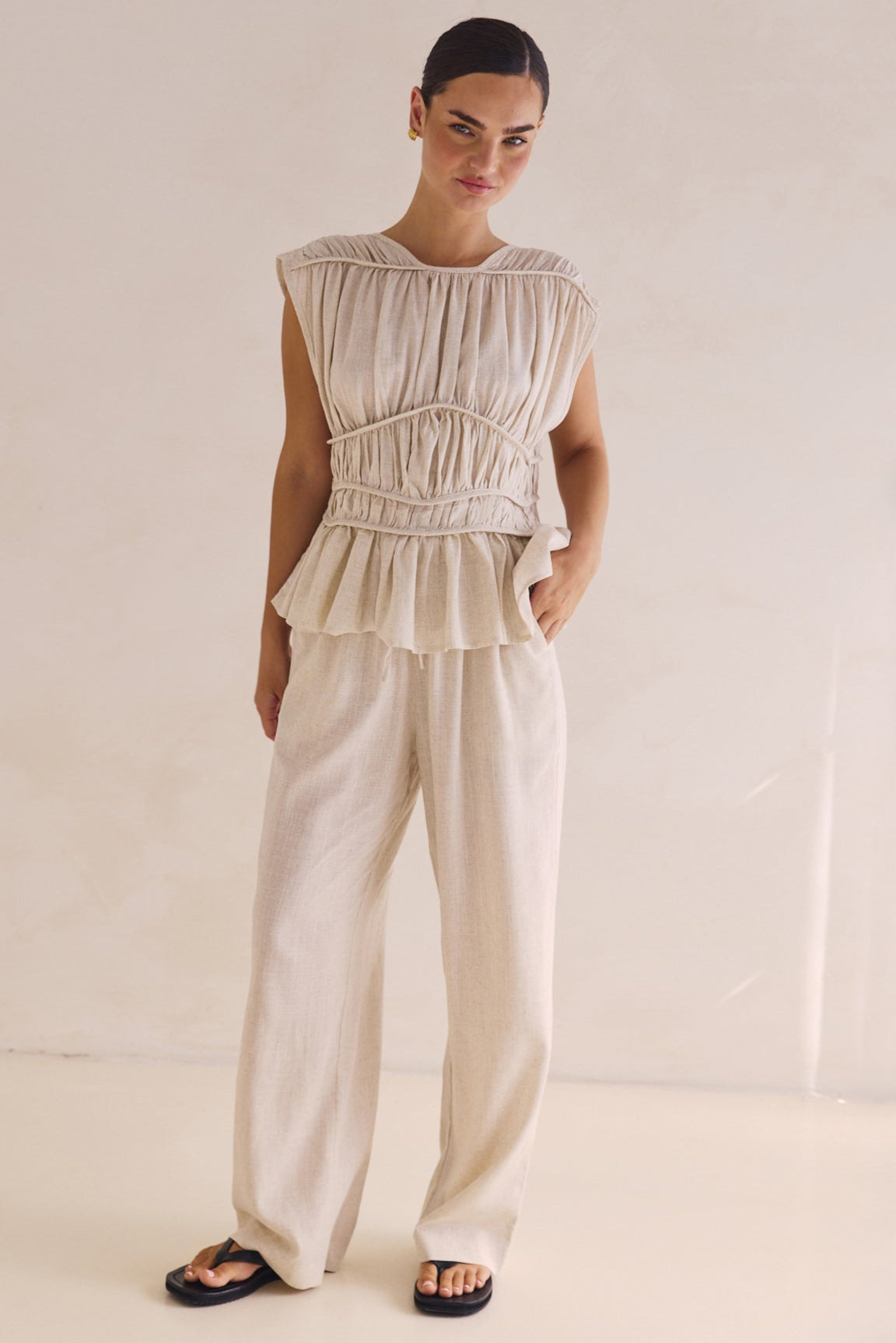Emilia Pant (Beige)