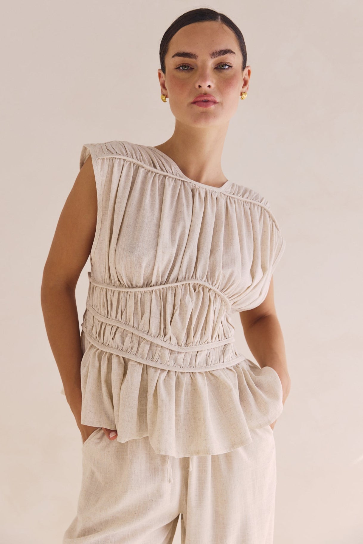Emilia Top (Beige)