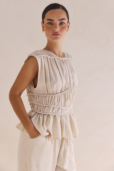 Emilia Top (Beige)