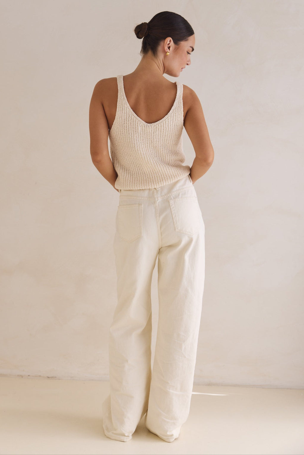 Leah Knit Top (Cream)